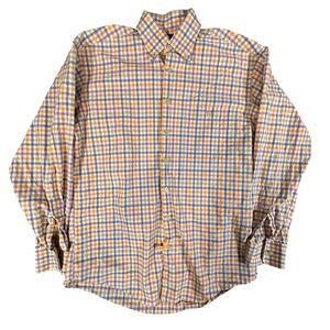 Scott Barber Collar Button‎ Down Shirt 100% Cotton Size M